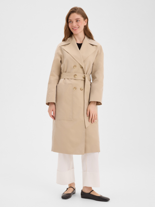 Тренч с карманами