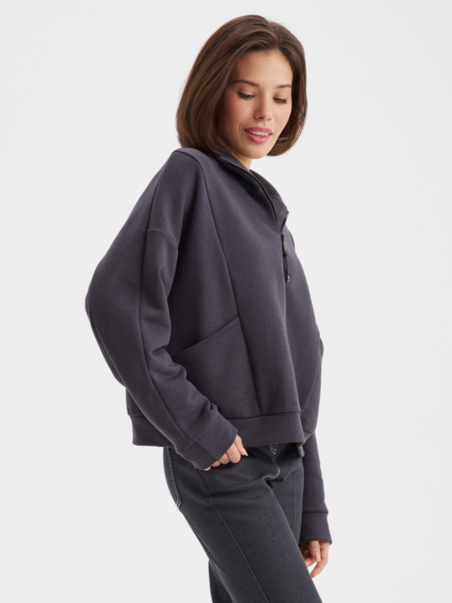 Свитшот с молнией