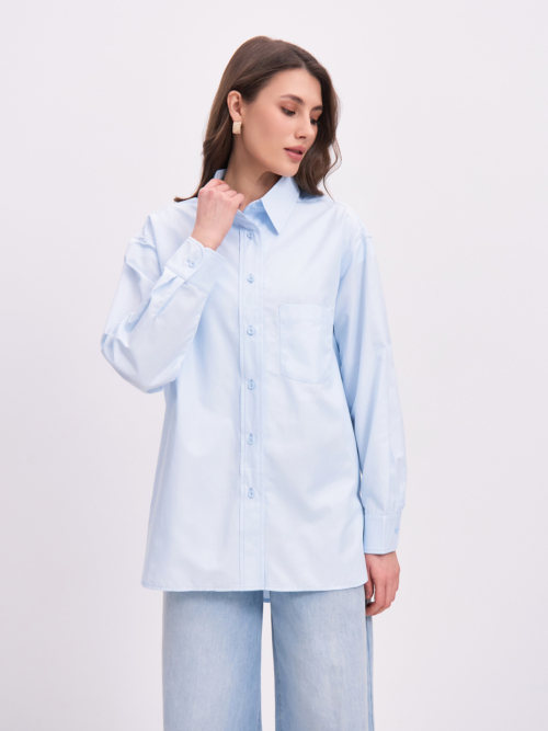 Рубашка OCH №489 V25RUB489GOL голубой (Весна)