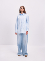 Рубашка OCH №489 V25RUB489GOL голубой (Весна)