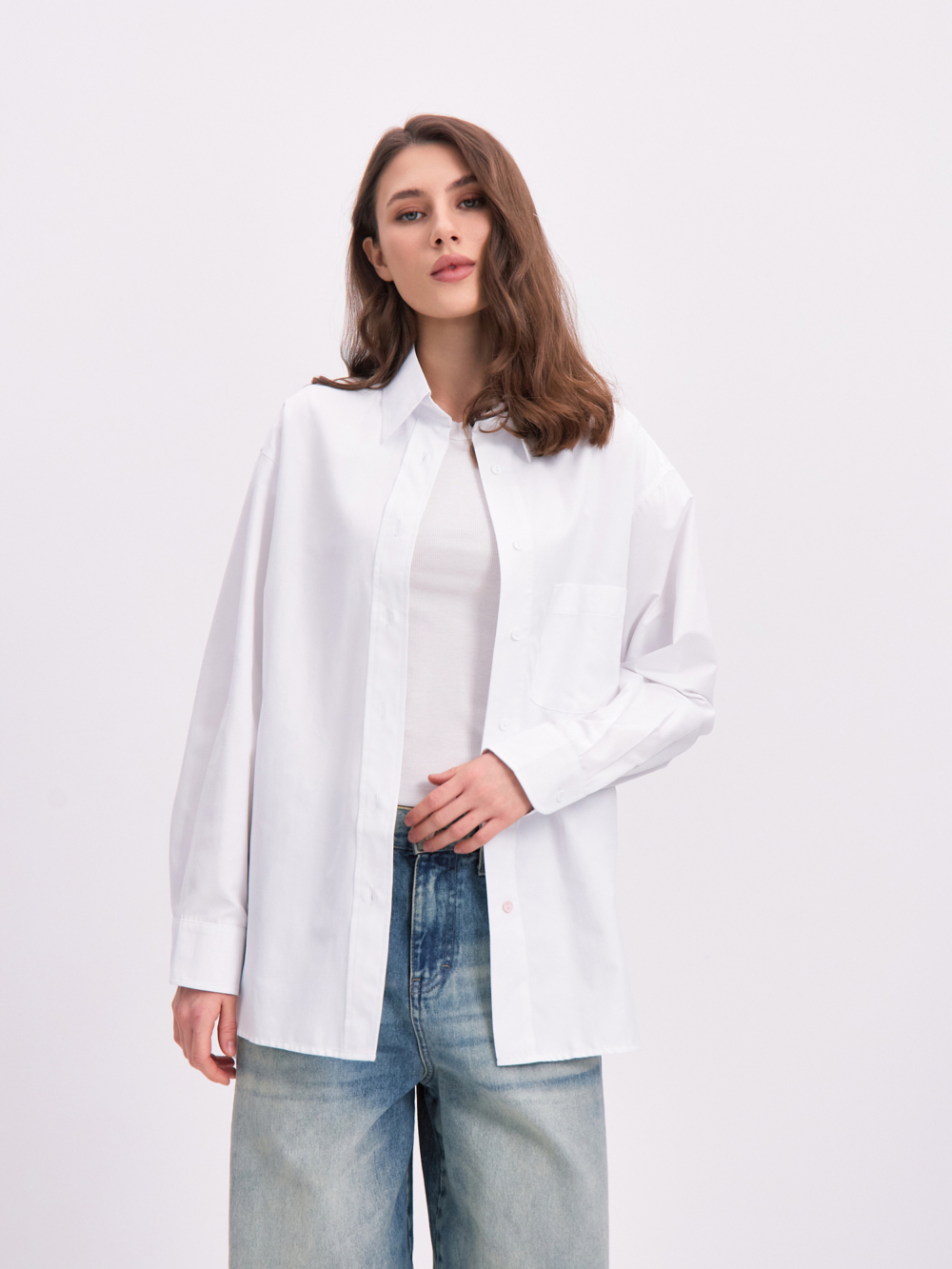 Рубашка OCH №489 V25RUB489MOL молочный (Весна)