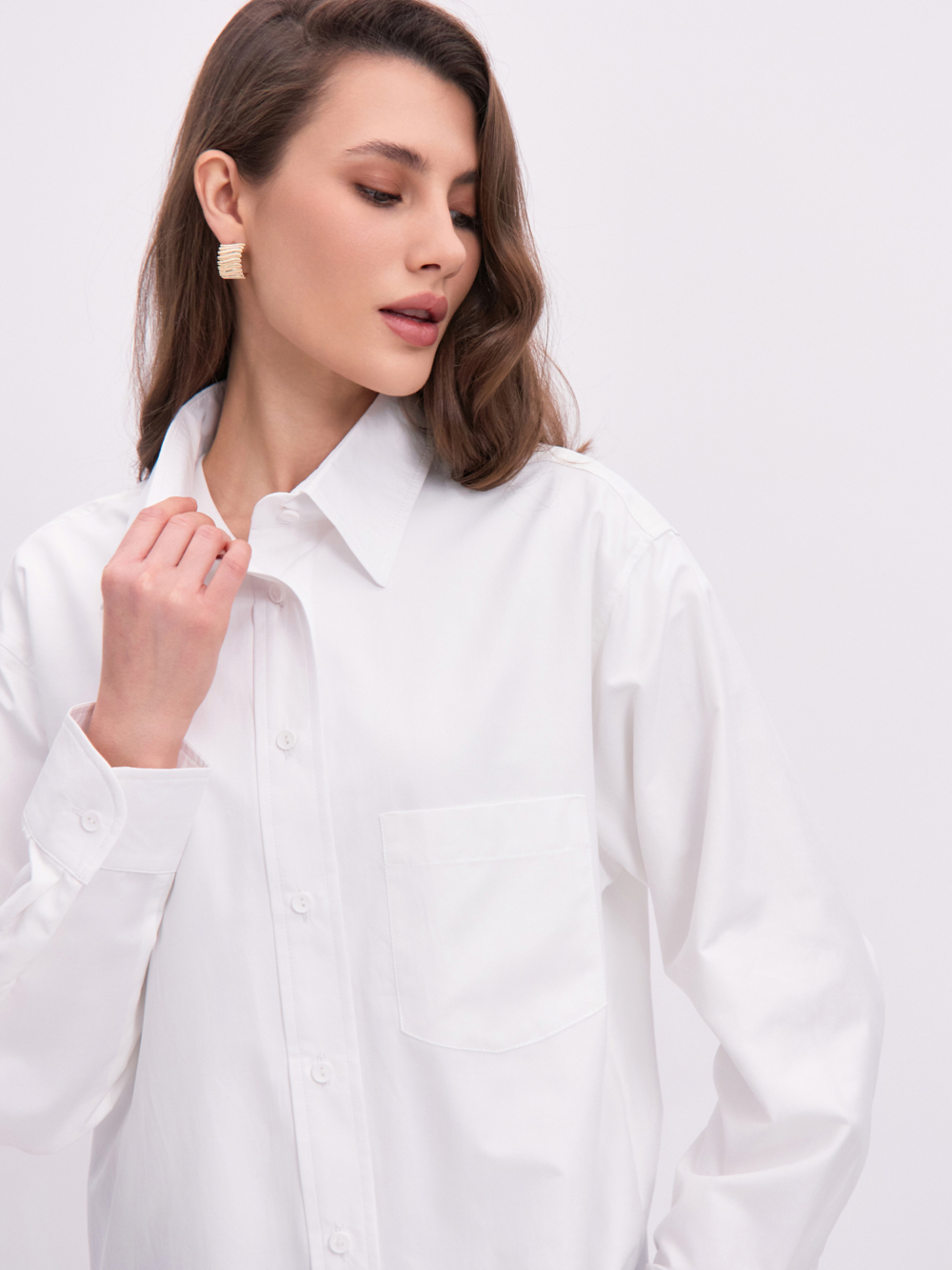 Рубашка OCH №489 V25RUB489BEL белый (Весна)