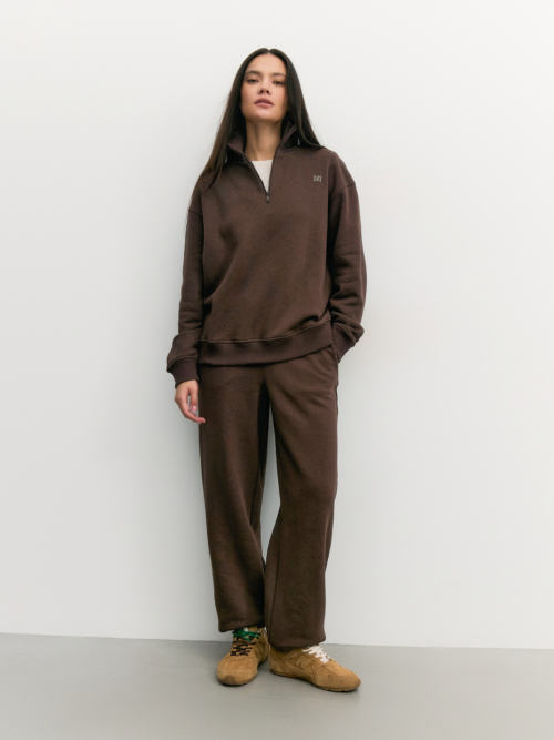 Зимний спортивный костюм оверсайз с начесом