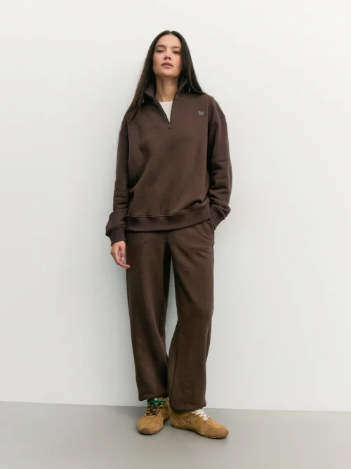 Зимний спортивный костюм оверсайз с начесом